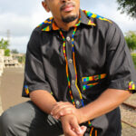 Kente And Black Button Up 150x150